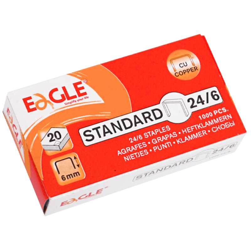 Capse 24/6 Eagle 20 coli - set 1000 buc